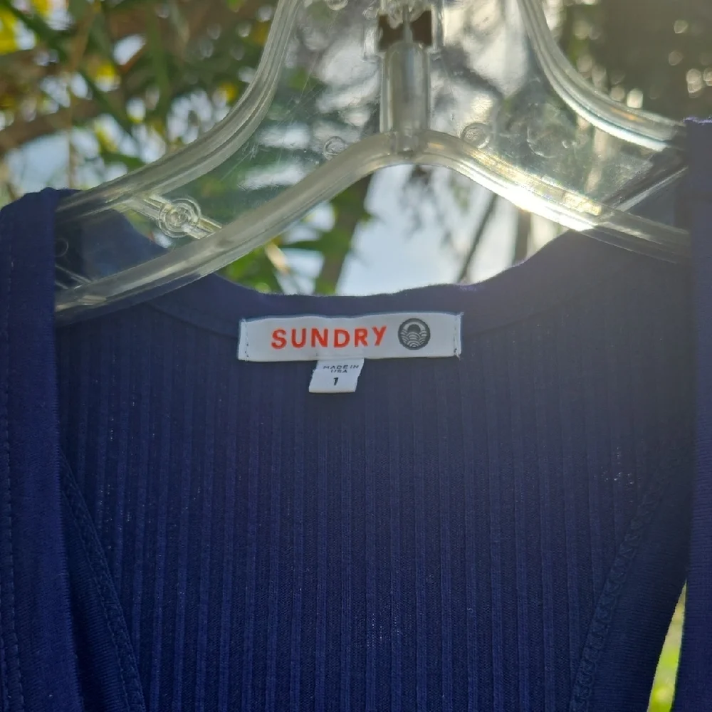 Sundry Ribbed Racerback Tank Dress - Picture 4 of 9